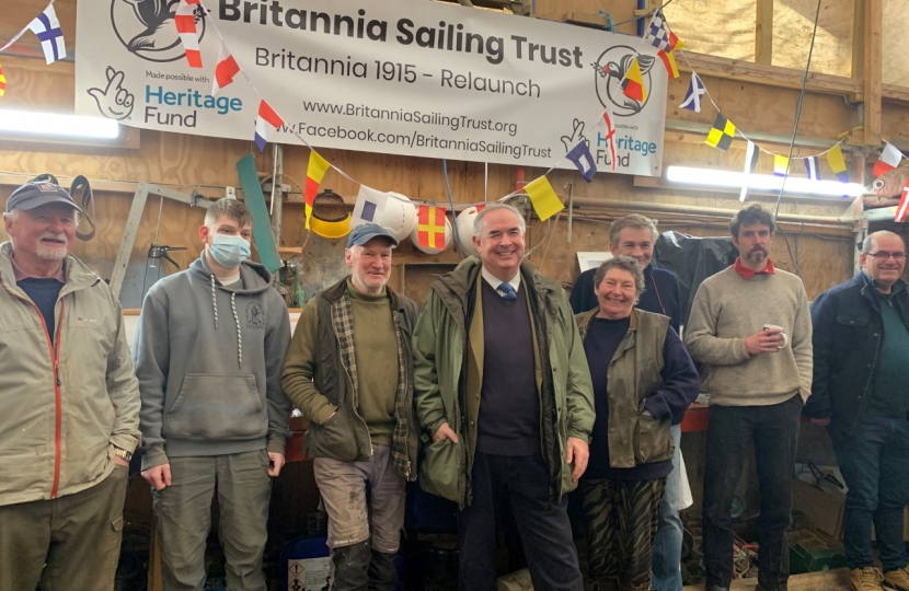 Geoffrey at the Britannia Sailing Trust