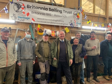 Geoffrey at the Britannia Sailing Trust