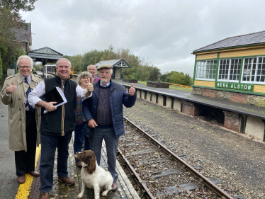 West Devon's MP, Geoffrey Cox, is now aiming to connect Bere Alston to Tavistock